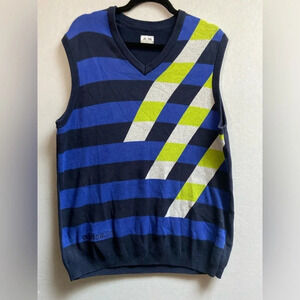 Adidas graphic knit sweater vest Sz L